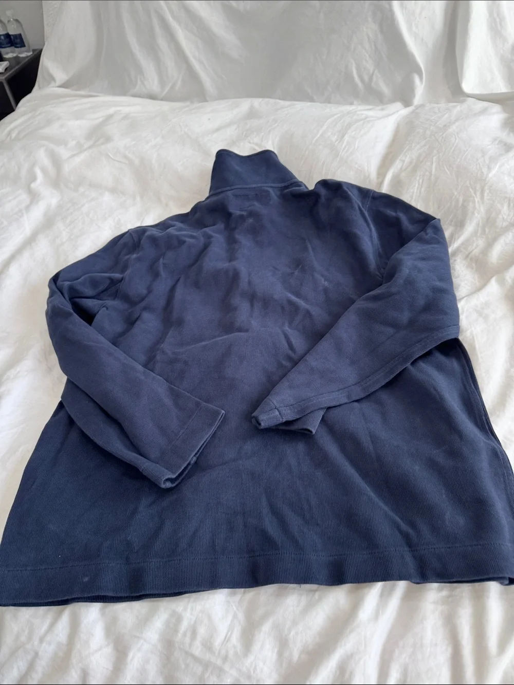 J Crew Men's Navy Zip-Front Sweater Jacket